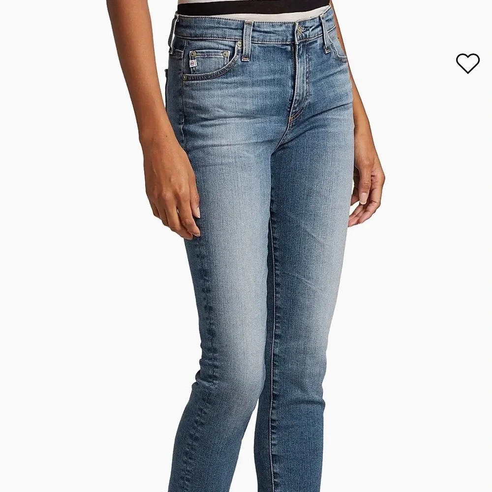 AG-ed denim Adriano Goldschmied jeans womens straight leg High Rise 27R - Picture 2 of 11